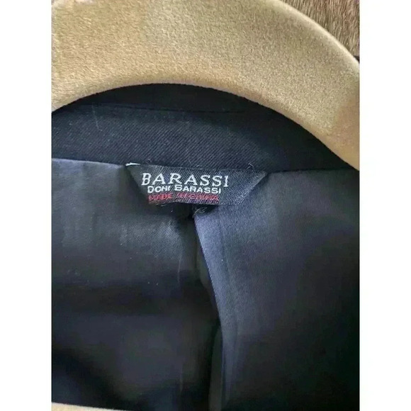 Barassi Merino Wool Men's Black Blazer Jacket Size 42R Performa Stretch *Read* - Picture 5 of 16